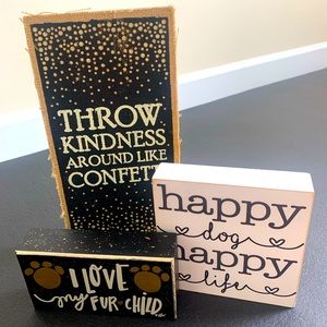 Sign decor bundle - all three included